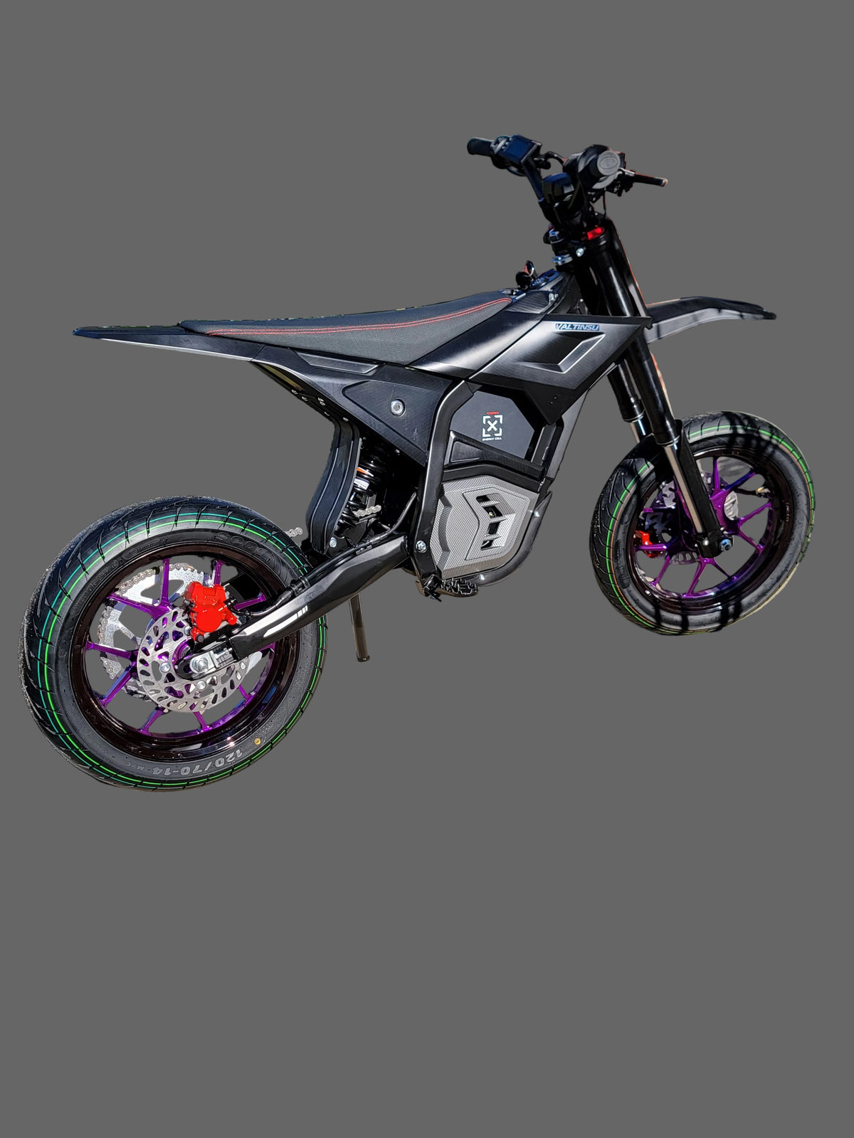 14 inch Purple with black lip supermotos
