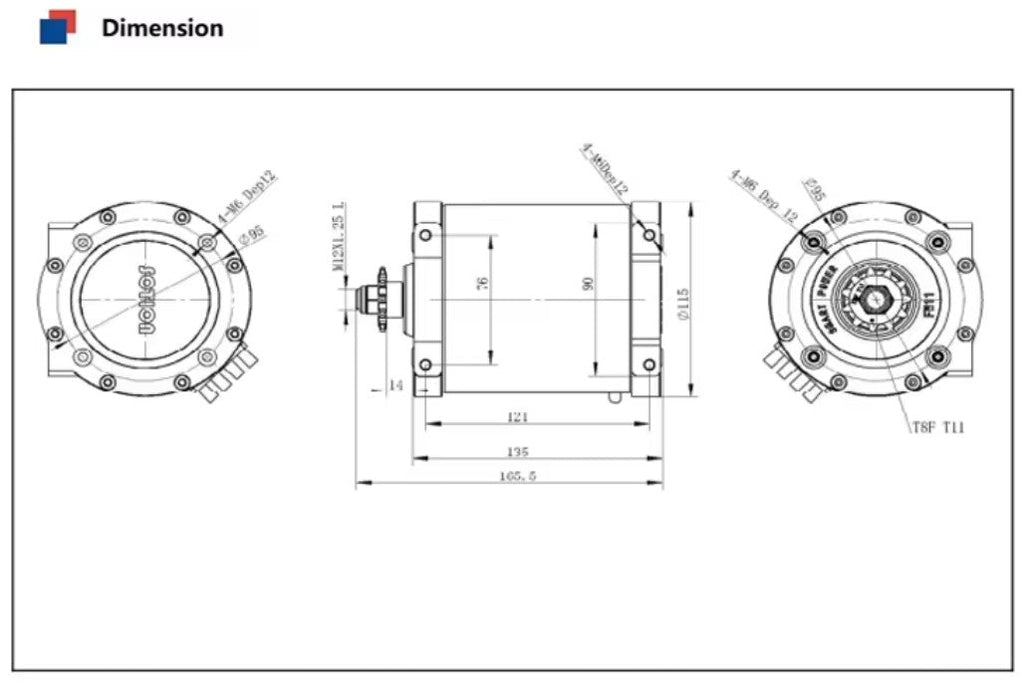 Sotion FW11 Hall Sensor Motor w #35 Sprocket (11T)