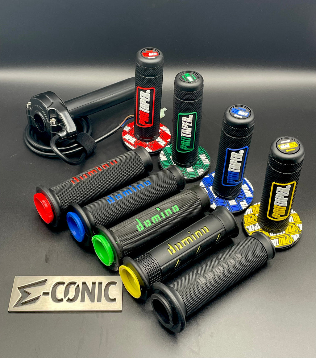 Controller Essentials:  PREWIRED (FD) Bundle inc SurRon Style Throttle w Choice of Grips, Key Voltmeter & 3 Speed