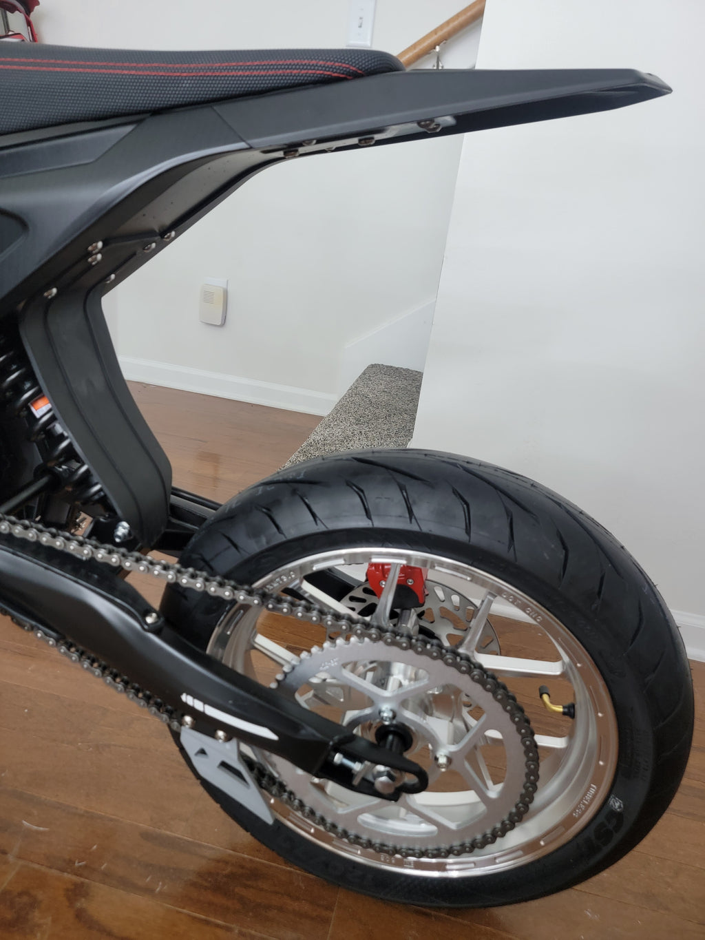 14 inch CNC all silver supermotos