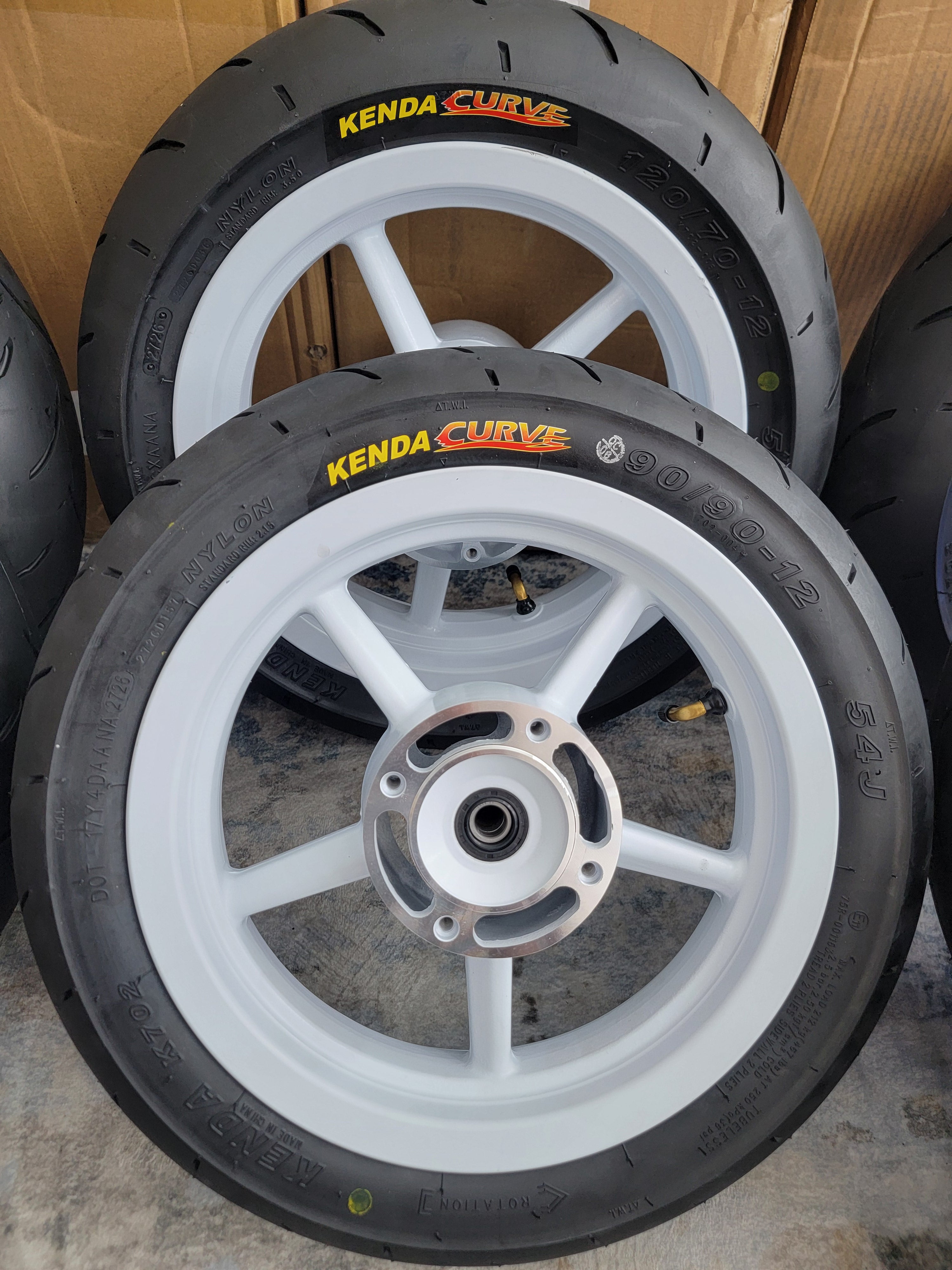 12 inch white supermotos