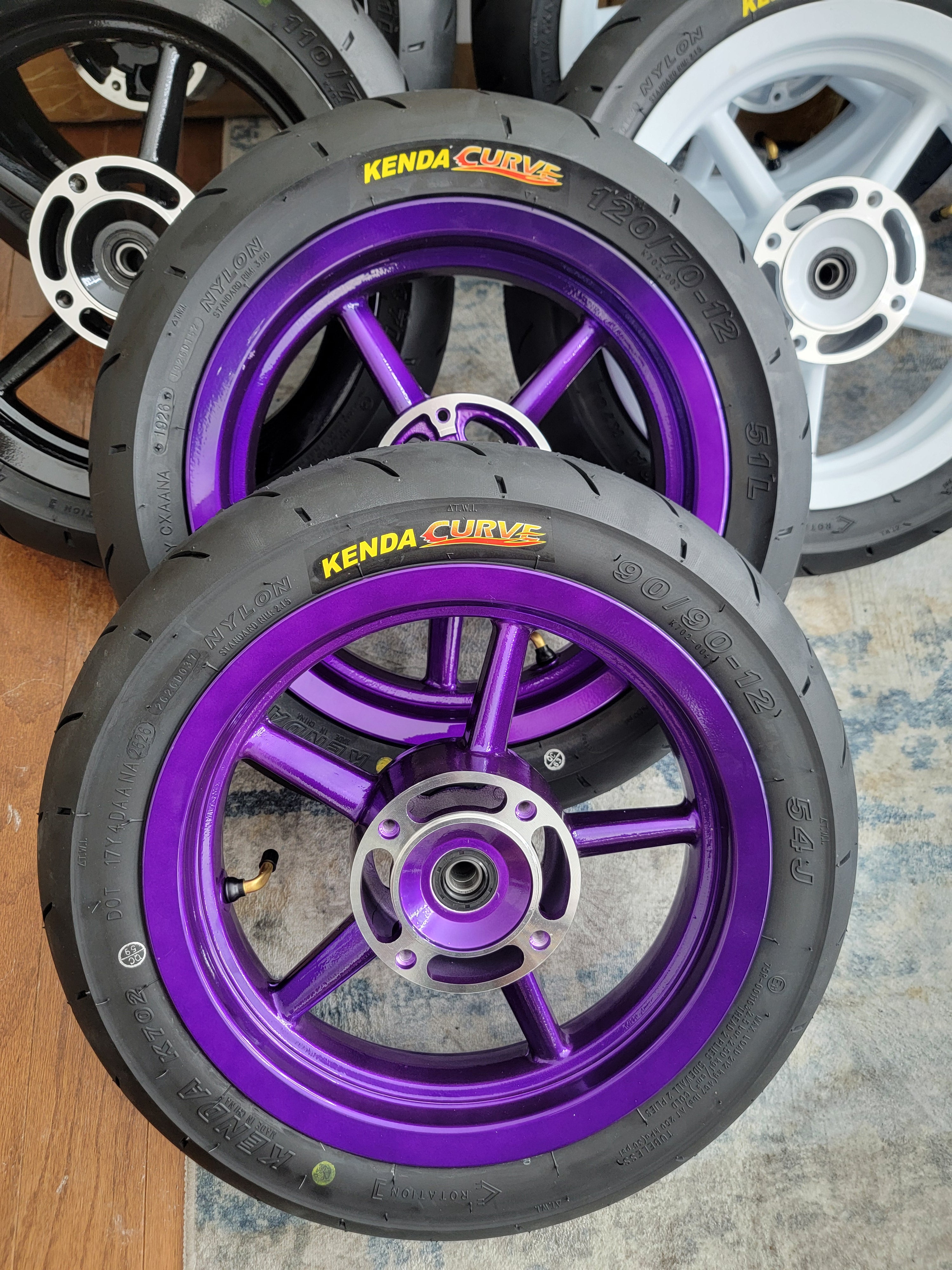12 inch purple supermotos