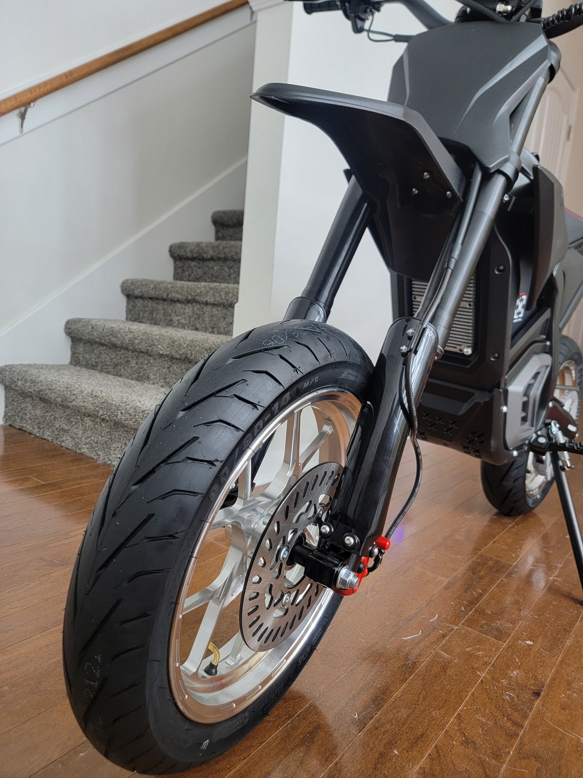 14 inch CNC all silver supermotos