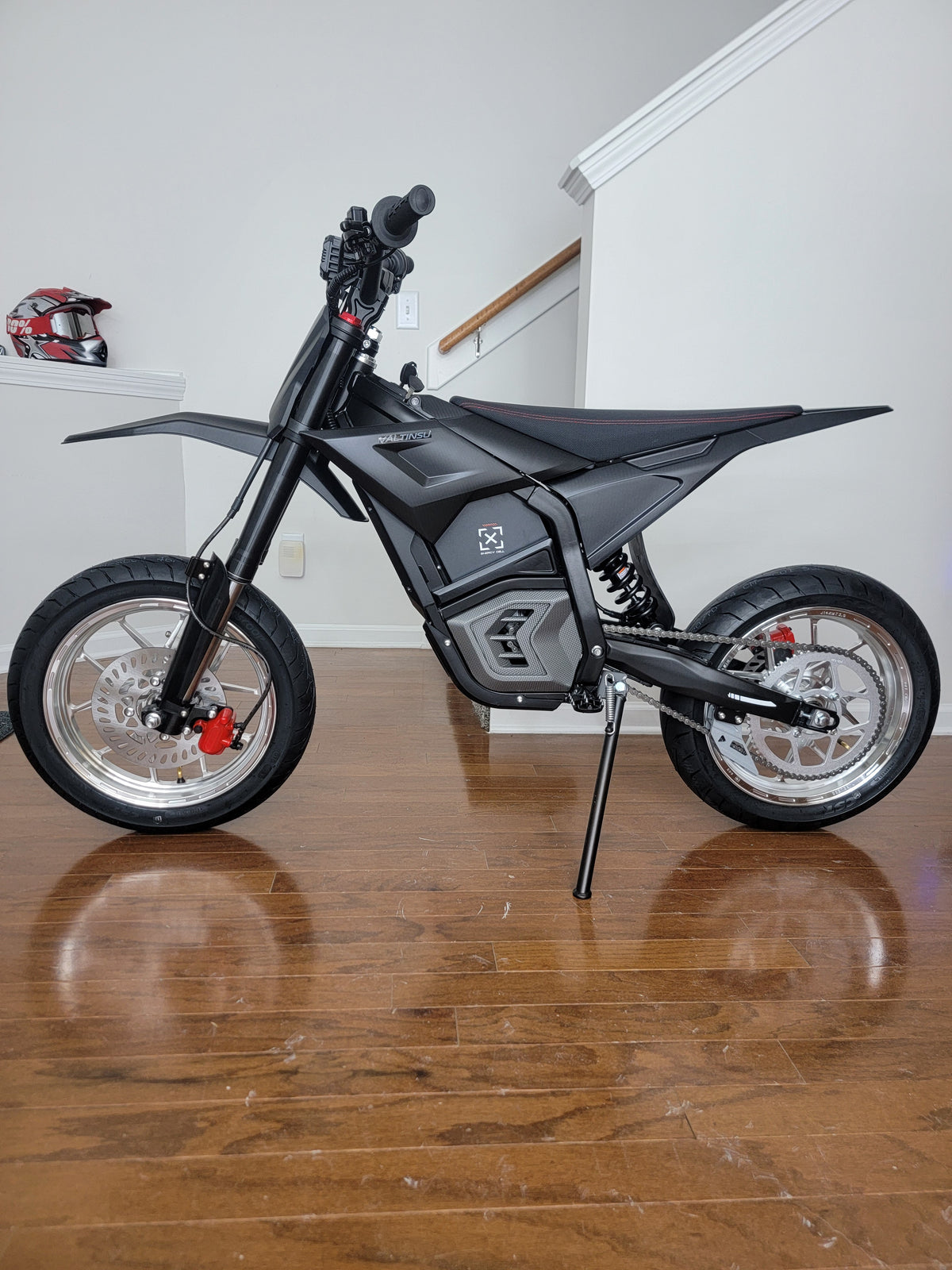 14 inch CNC all silver supermotos